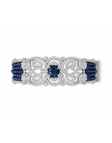 Midnight Sapphire Luxe Statement Bracelet
