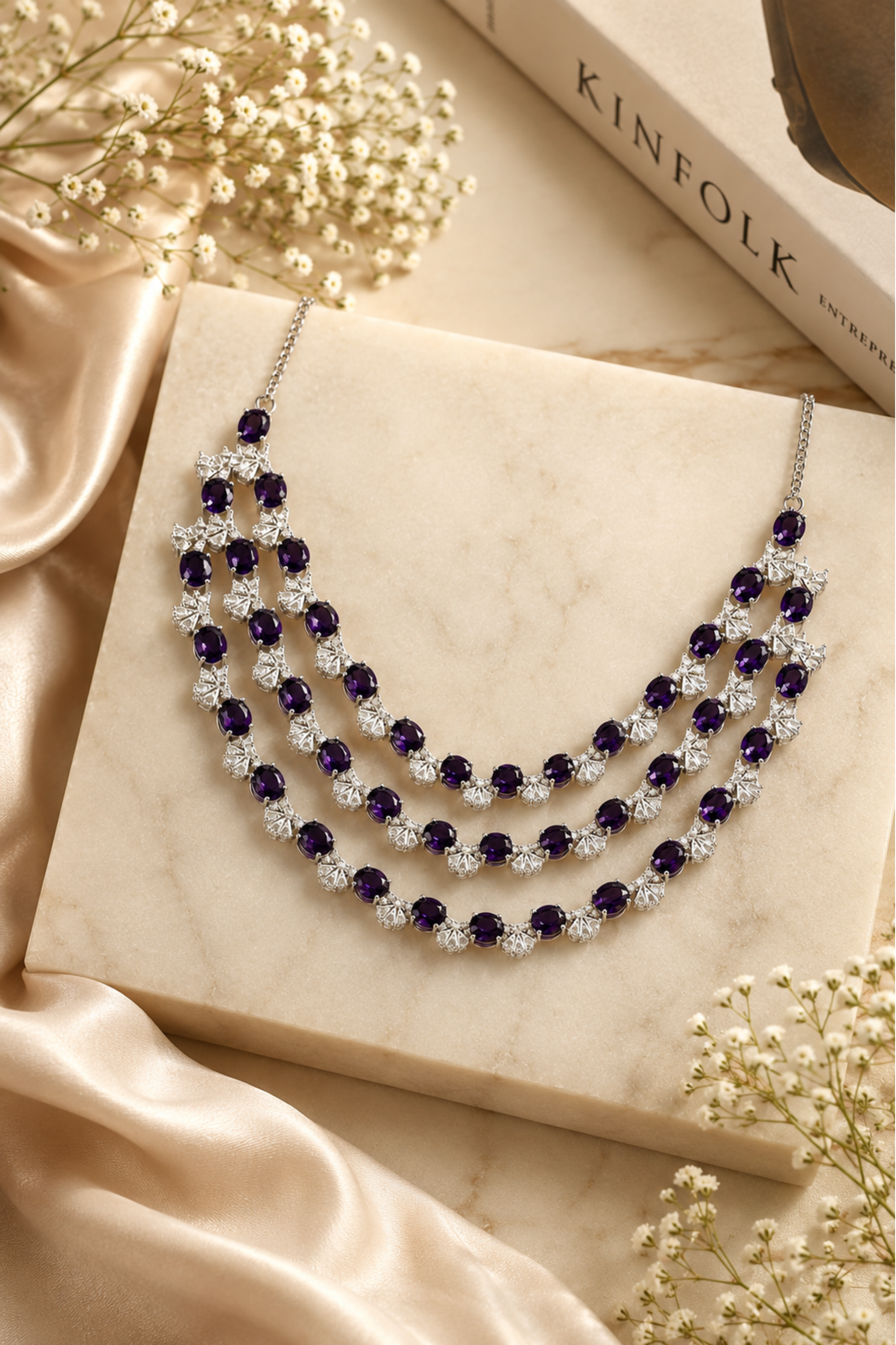 Royal Velvet Cascade Necklace