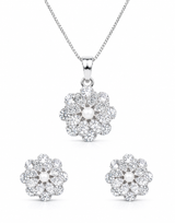 Blossom Beauty Flower Pendant Set