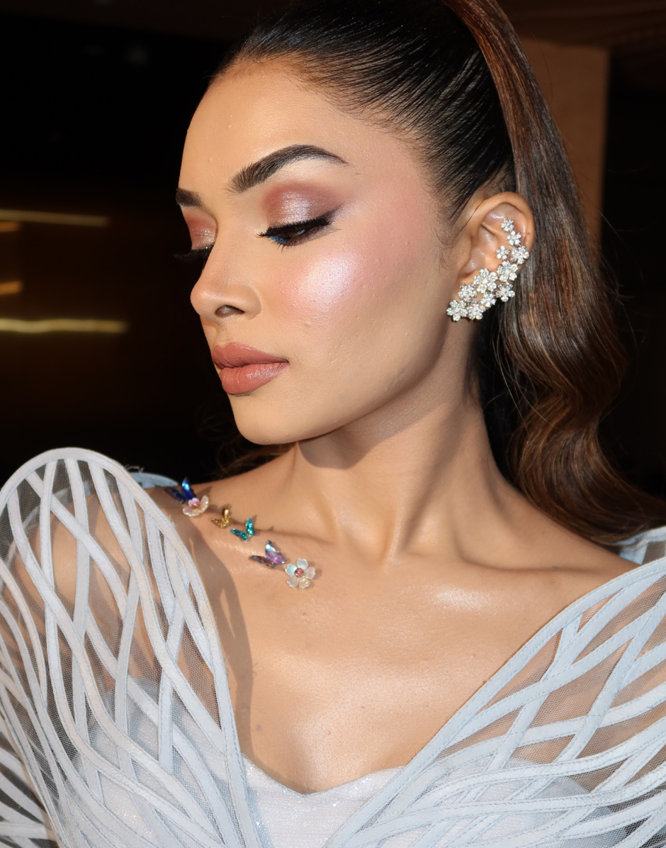 Fleurion Spark Arc Cuff Earrings