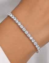 Silver Mist Tennis Bracelet (3 mm)