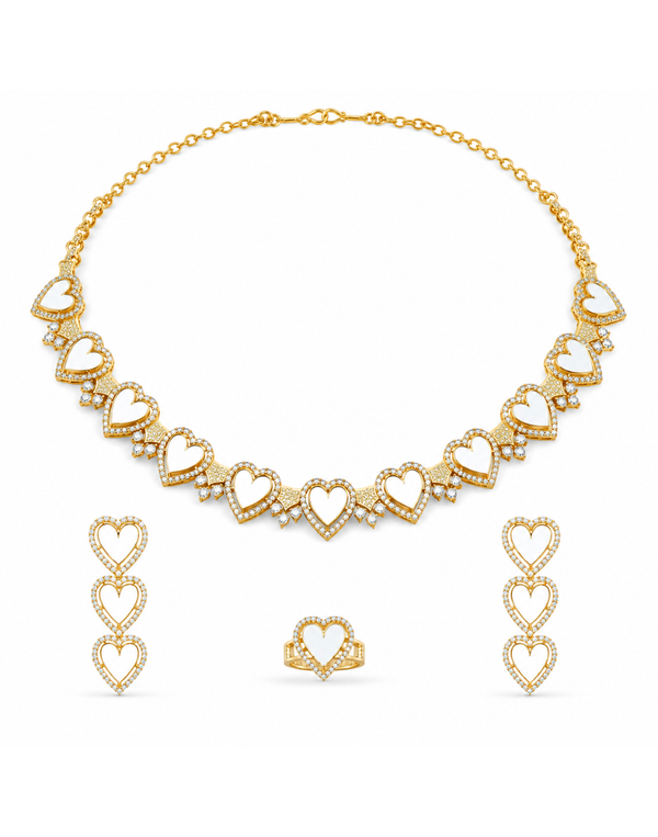Hearts of Heritage Meena Necklace Set