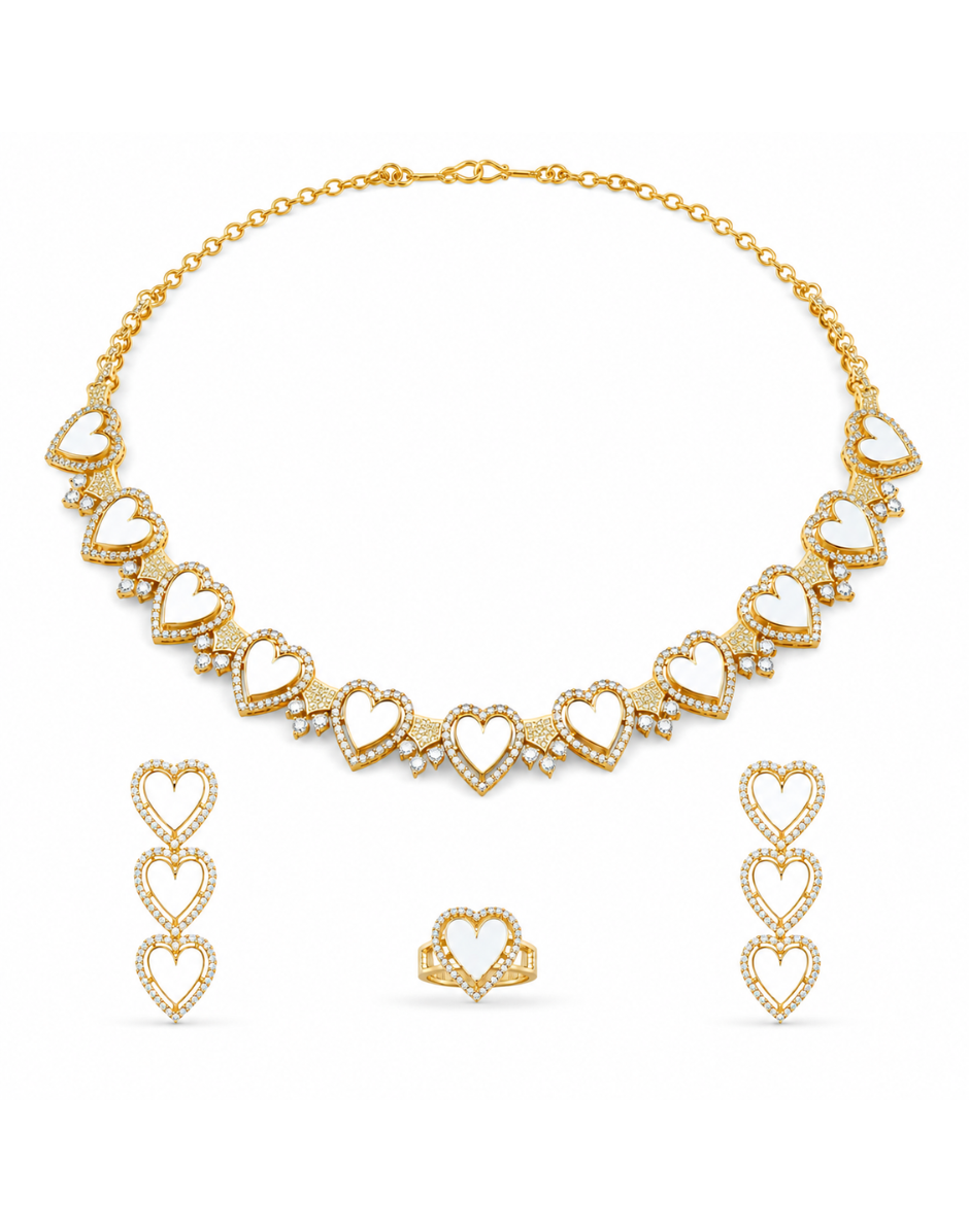 Hearts of Heritage Meena Necklace Set