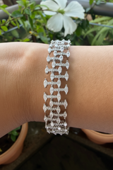 The Halo Line Tennis Bracelet
