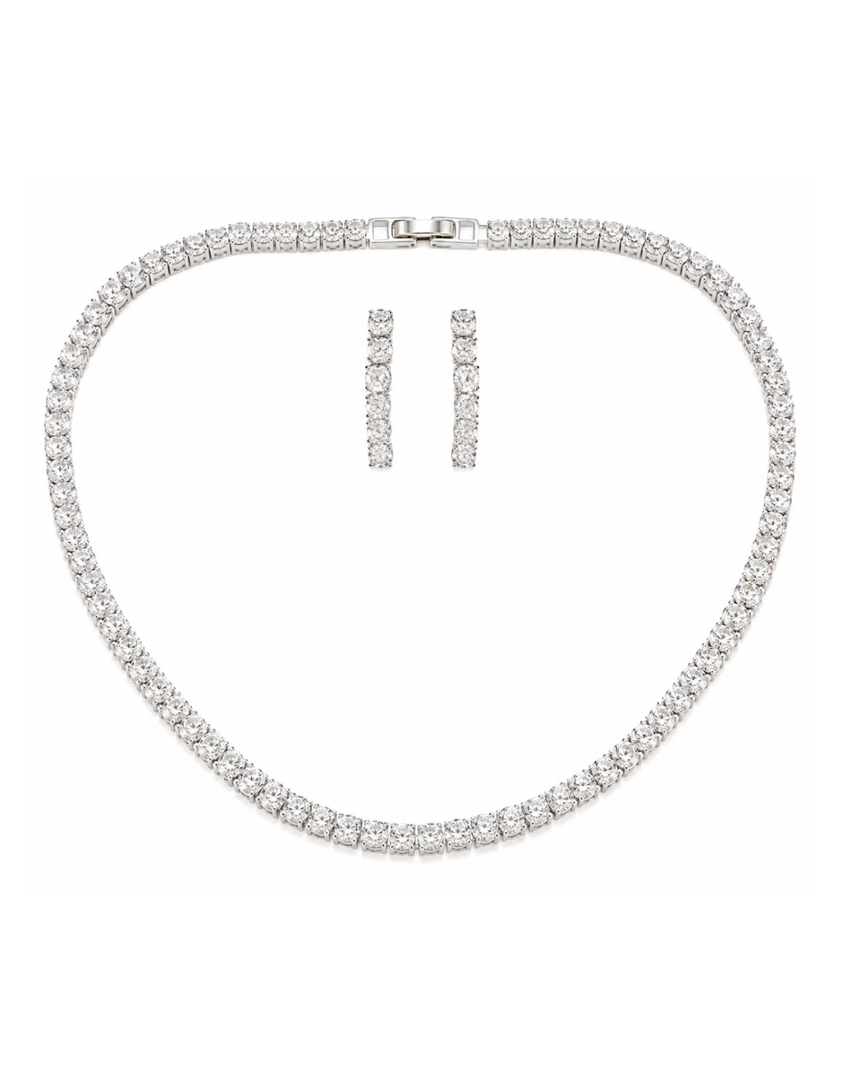 Iconic Luxe Drip Tennis Necklace Set