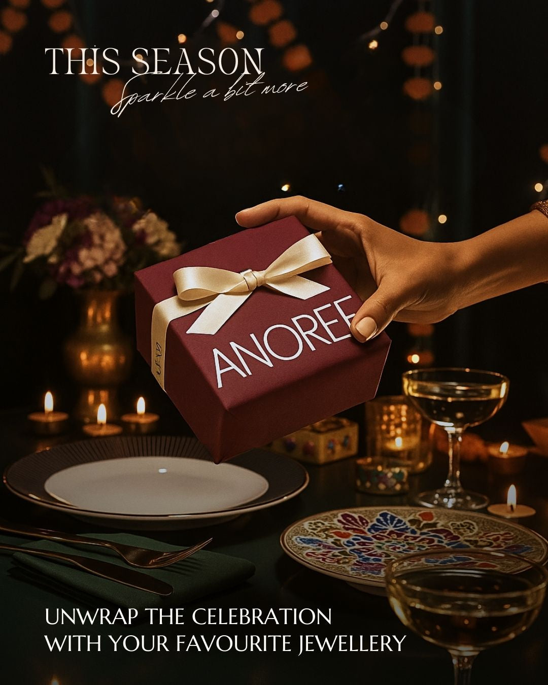 Shahi Aarohi Moissanite Necklace Set and Earrings