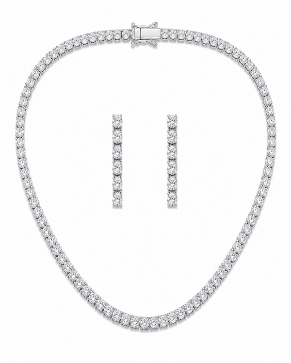 Iconic Luxe Drip Tennis Necklace Set