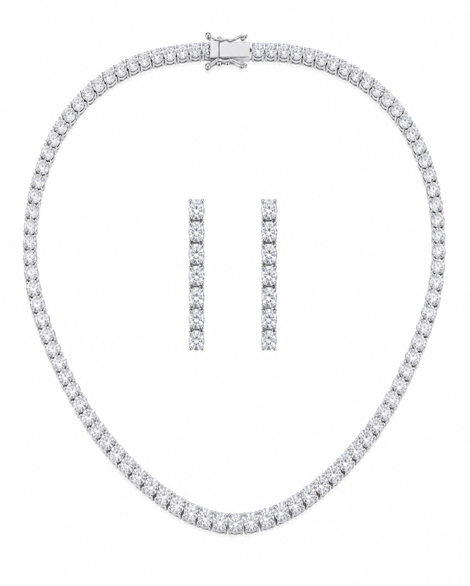 Iconic Luxe Drip Tennis Necklace Set