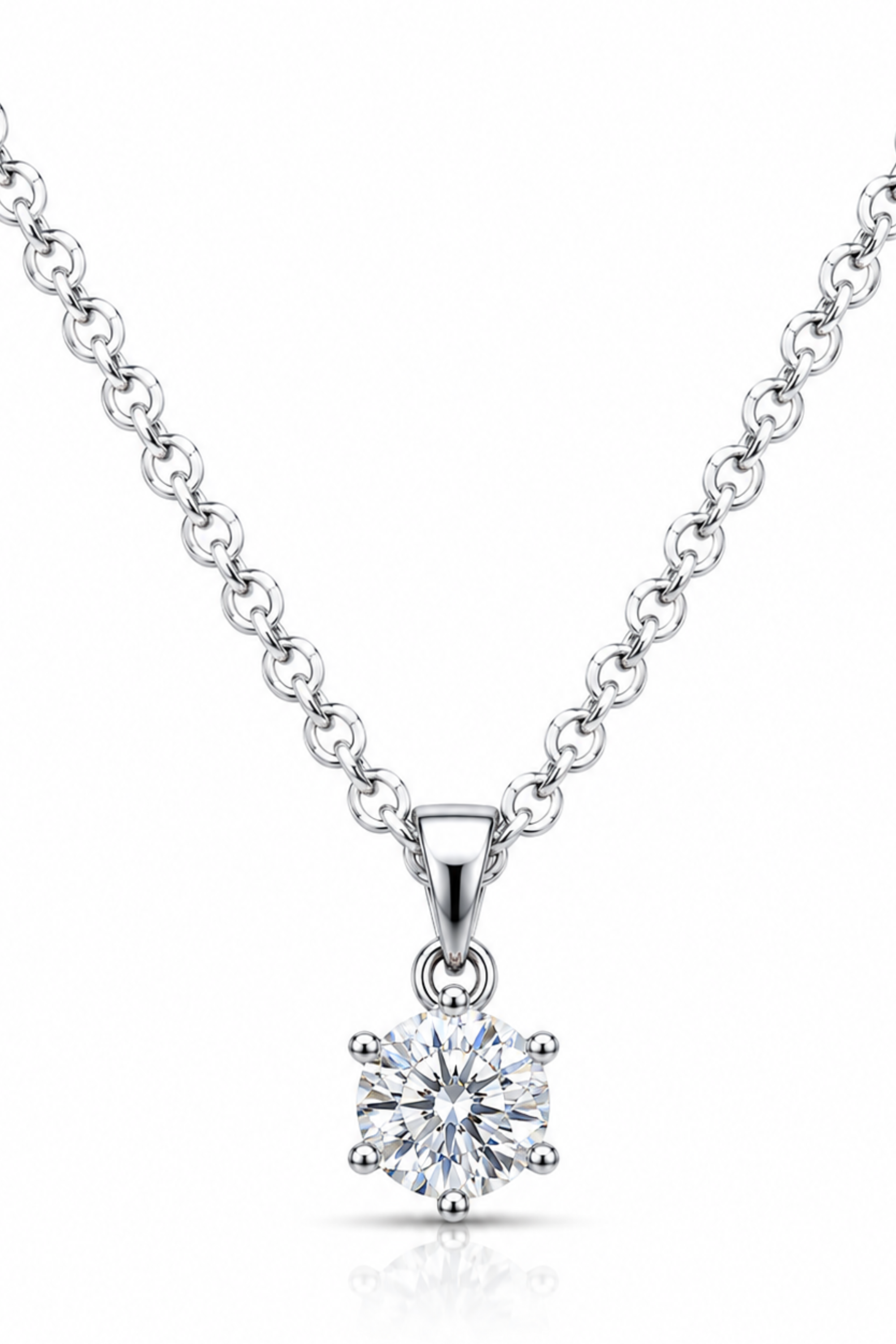 Eterna Solitaire Pendant Necklace