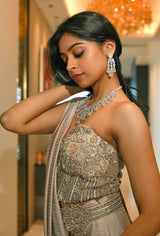 Roselle Drop Necklace & Earrings Set - Anoree