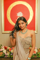 Zarreen Necklace & Earrings Set - Anoree