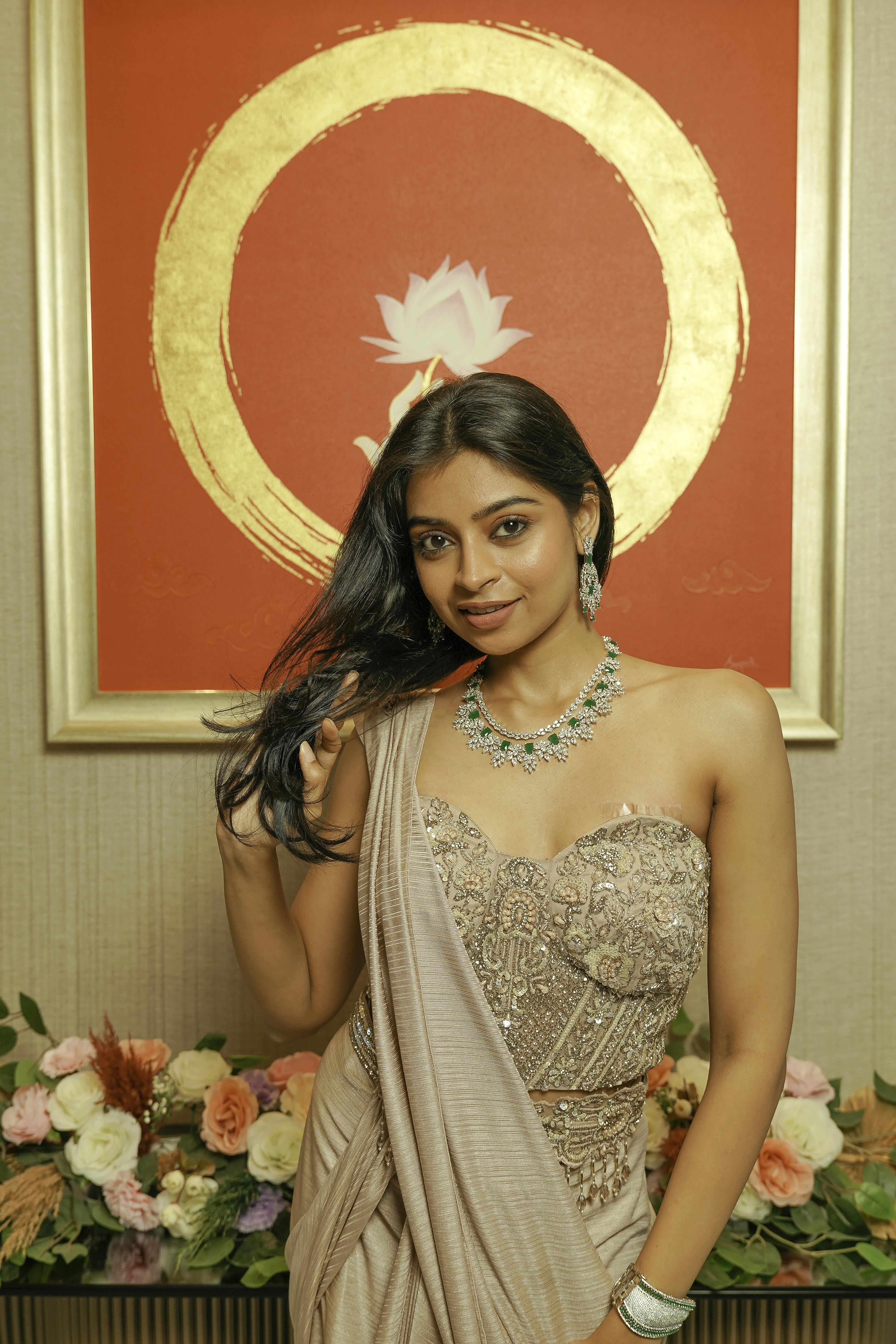 Zarreen Necklace & Earrings Set - Anoree