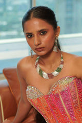 Gulzar Whirl Necklace & Earrings Set - Anoree