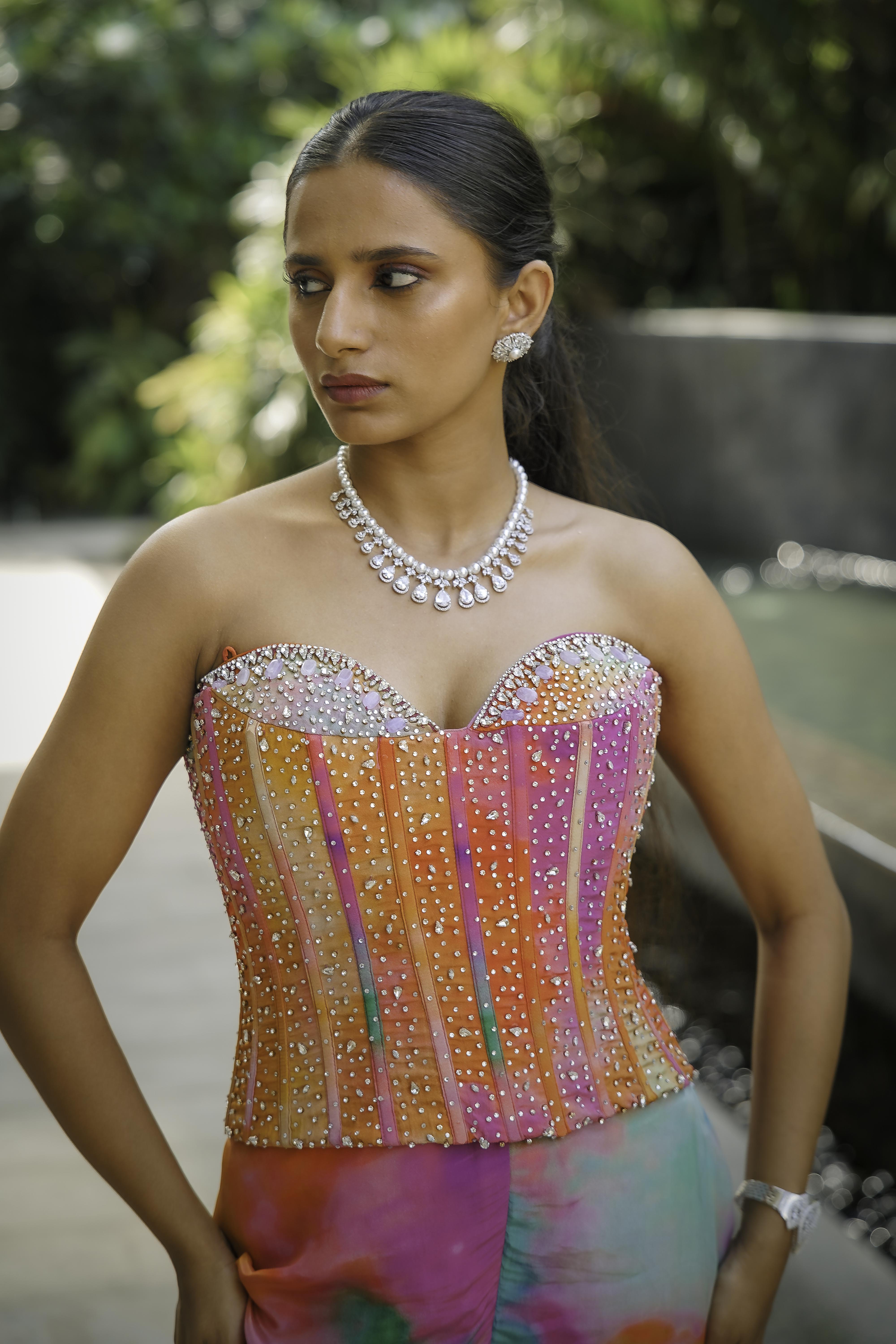 Noorika Pearl Necklace & Earrings Set - Anoree