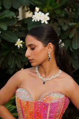 Royal Amethyst Necklace & Earrings Set - Anoree