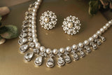 Noorika Pearl Necklace & Earrings Set - Anoree