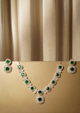 Emerelle Glow Necklace & Earrings Set - Anoree