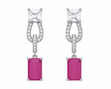 Aurelia Geometric Drop Earrings