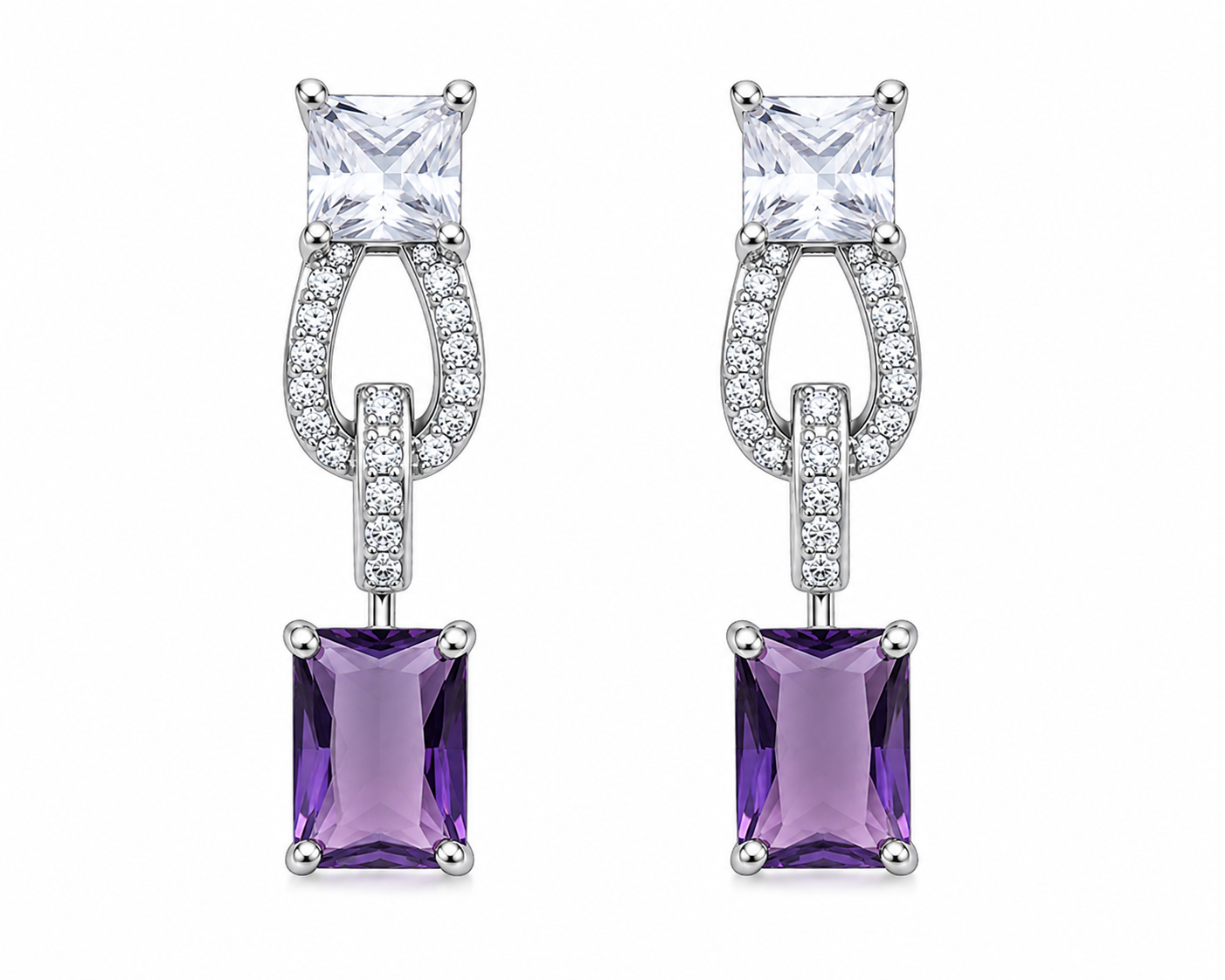 Aurelia Geometric Drop Earrings