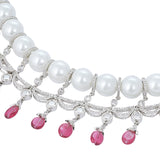 Rouge Riwaaz Necklace & Earrings Set - Anoree