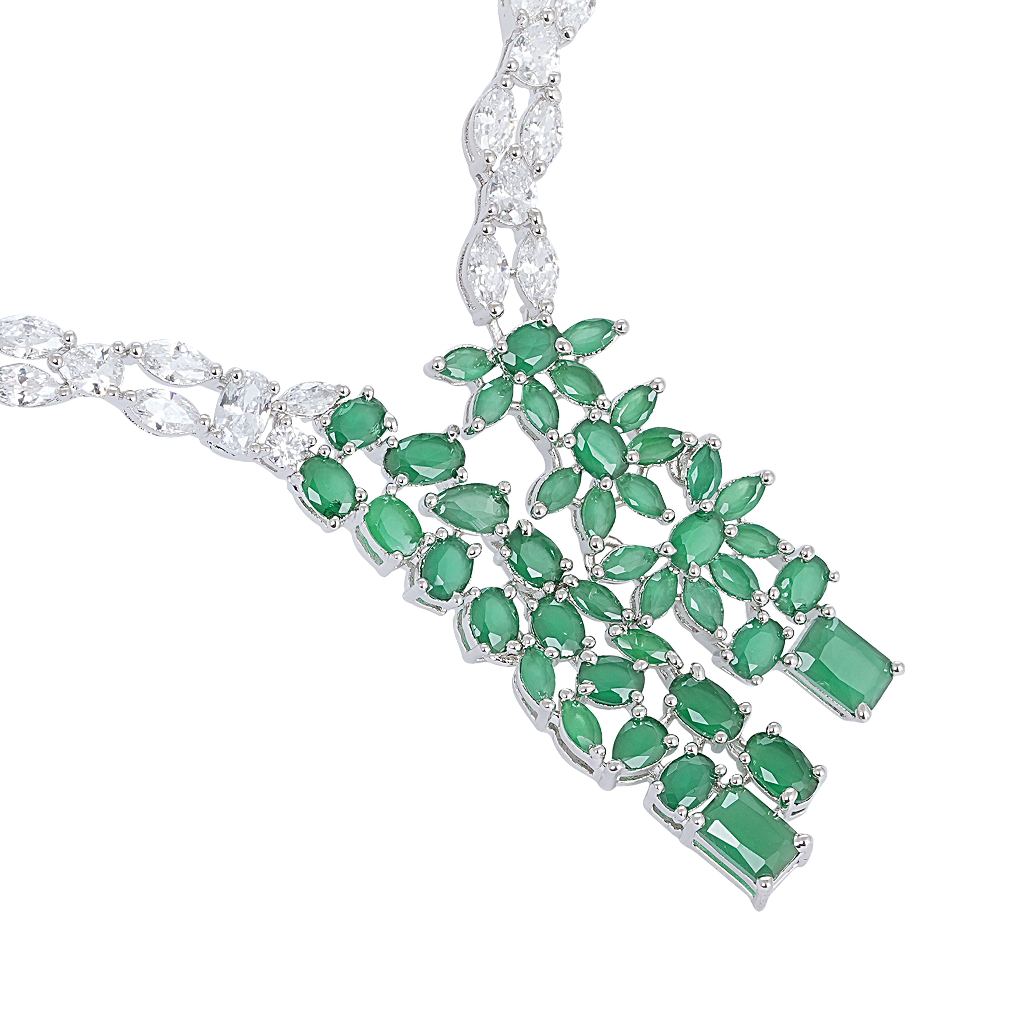 Elysian Vine Necklace & Earrings Set - Anoree