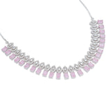 Starlit Blush Necklace & Earrings Set - Anoree
