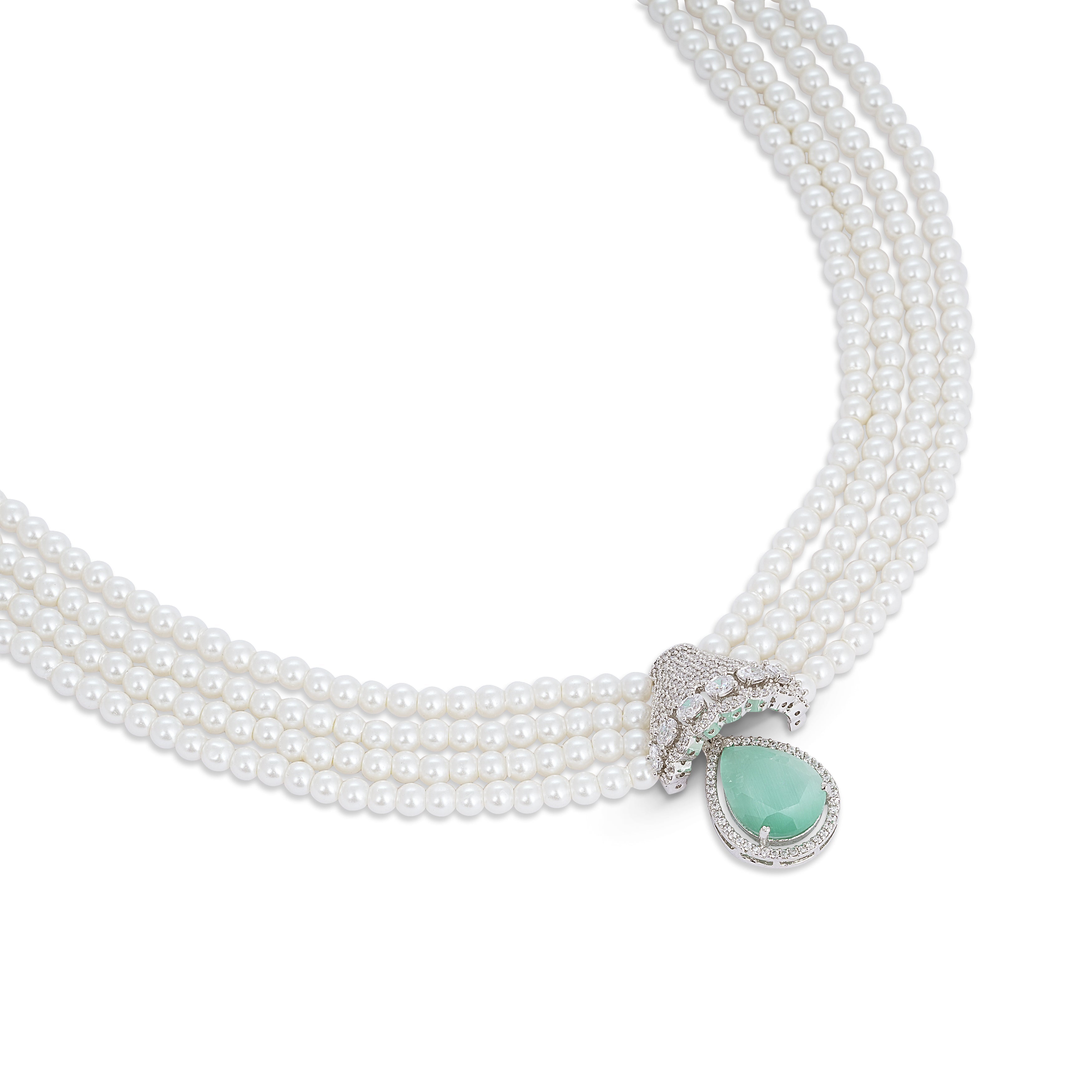 Empress Pearl Necklace & Earring Set