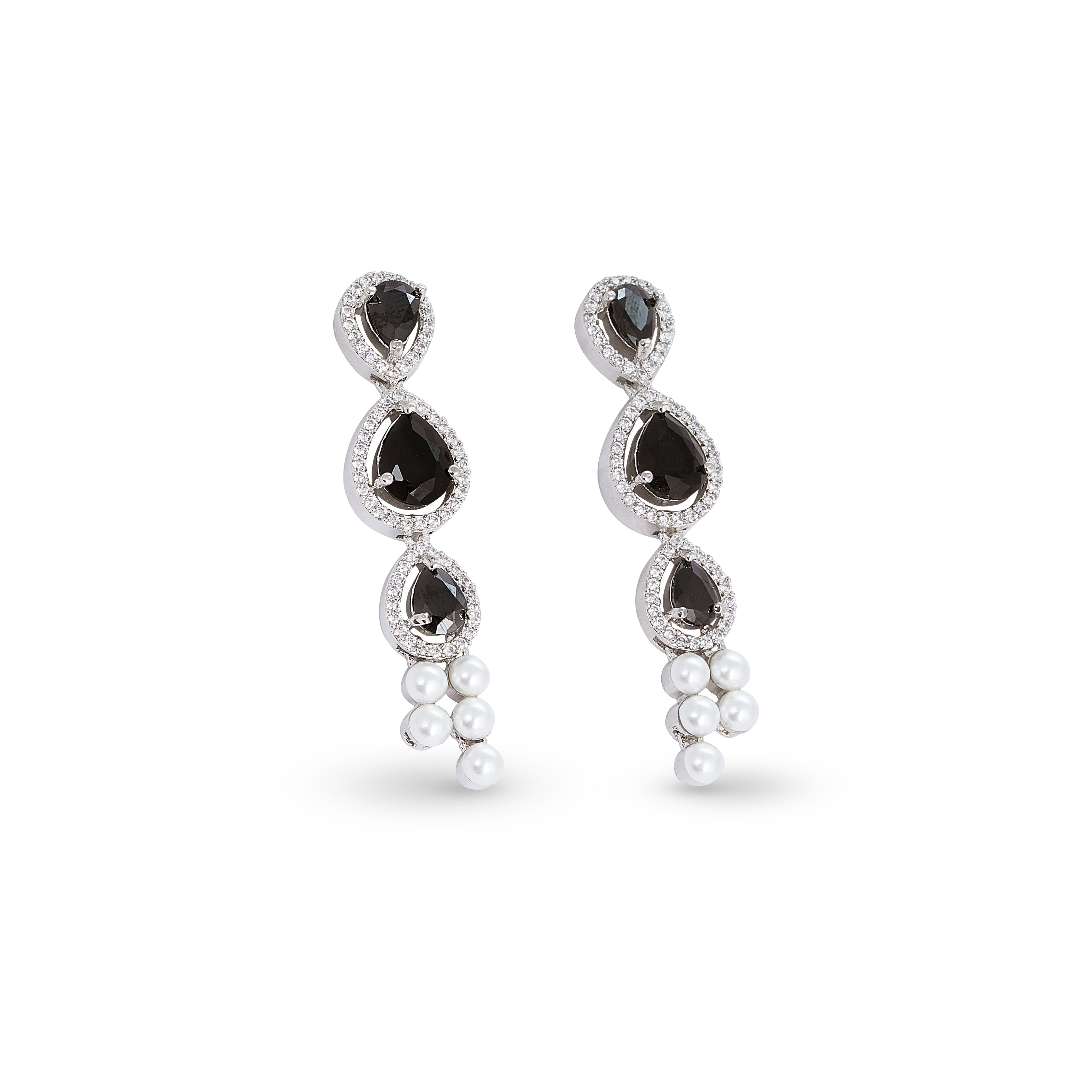 Amethyst Éclat Pearl Necklace & Earrings Set