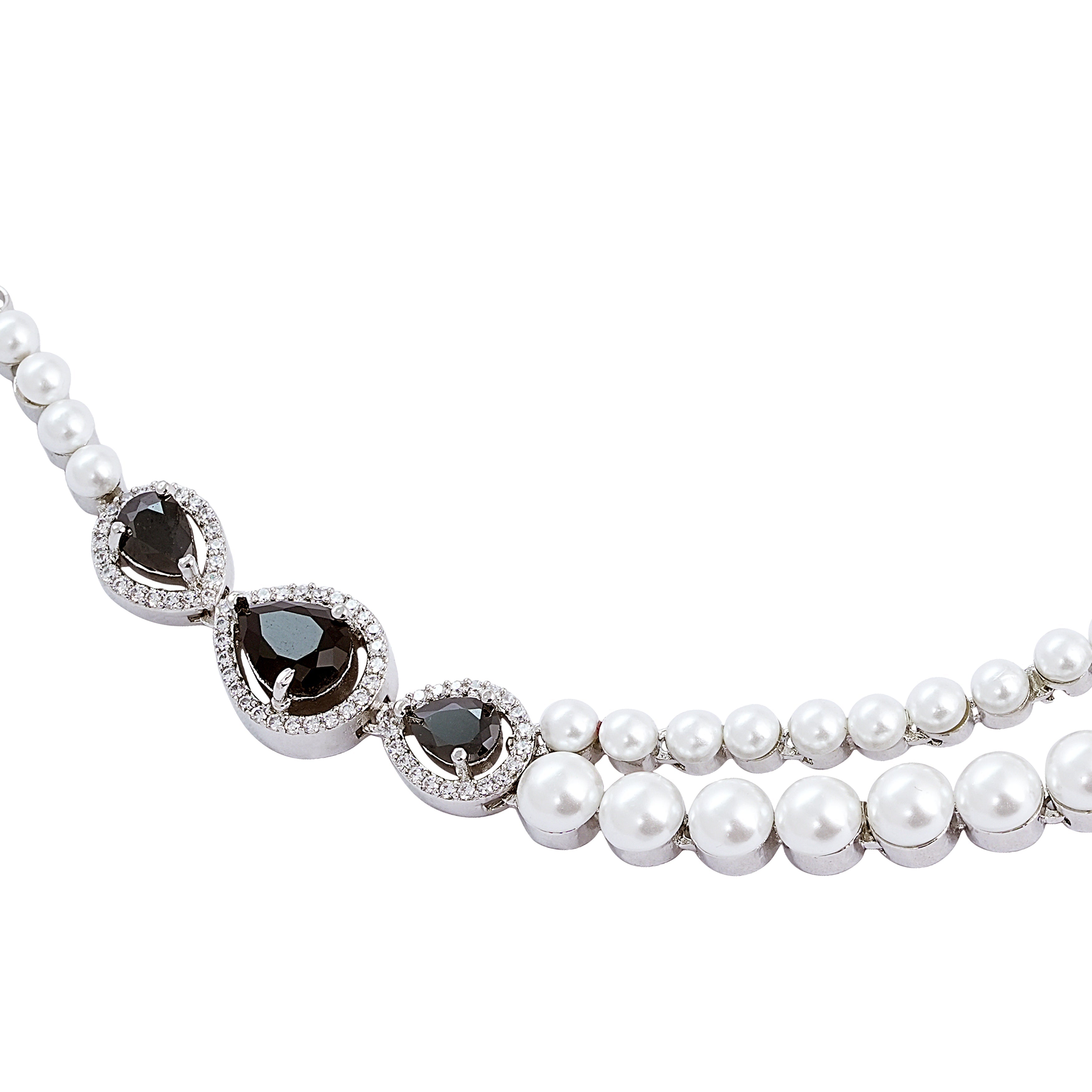 Amethyst Éclat Pearl Necklace & Earrings Set