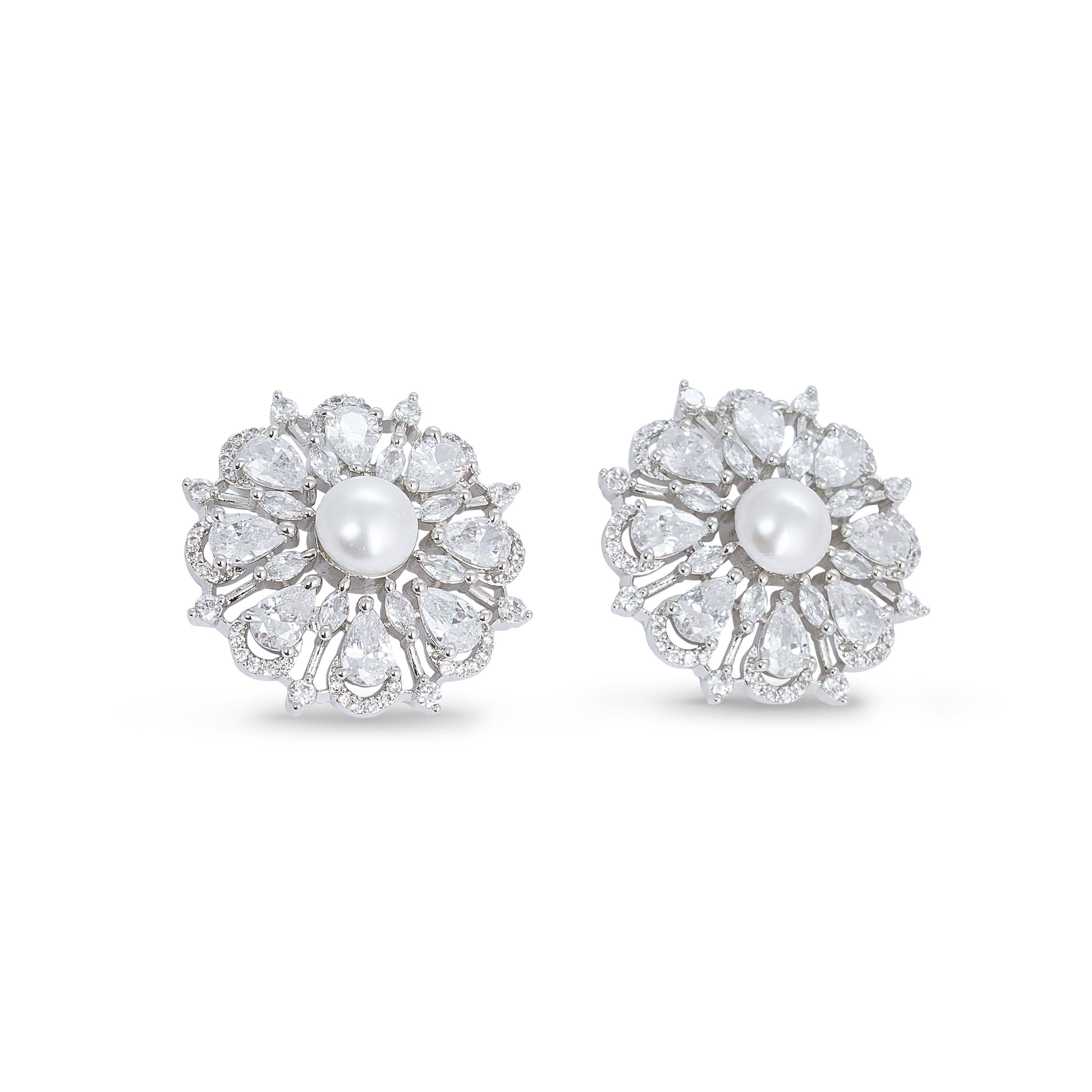 Noorika Pearl Necklace & Earrings Set - Anoree