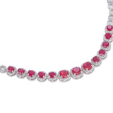 Ruby Reverie Necklace & Earrings set - Anoree