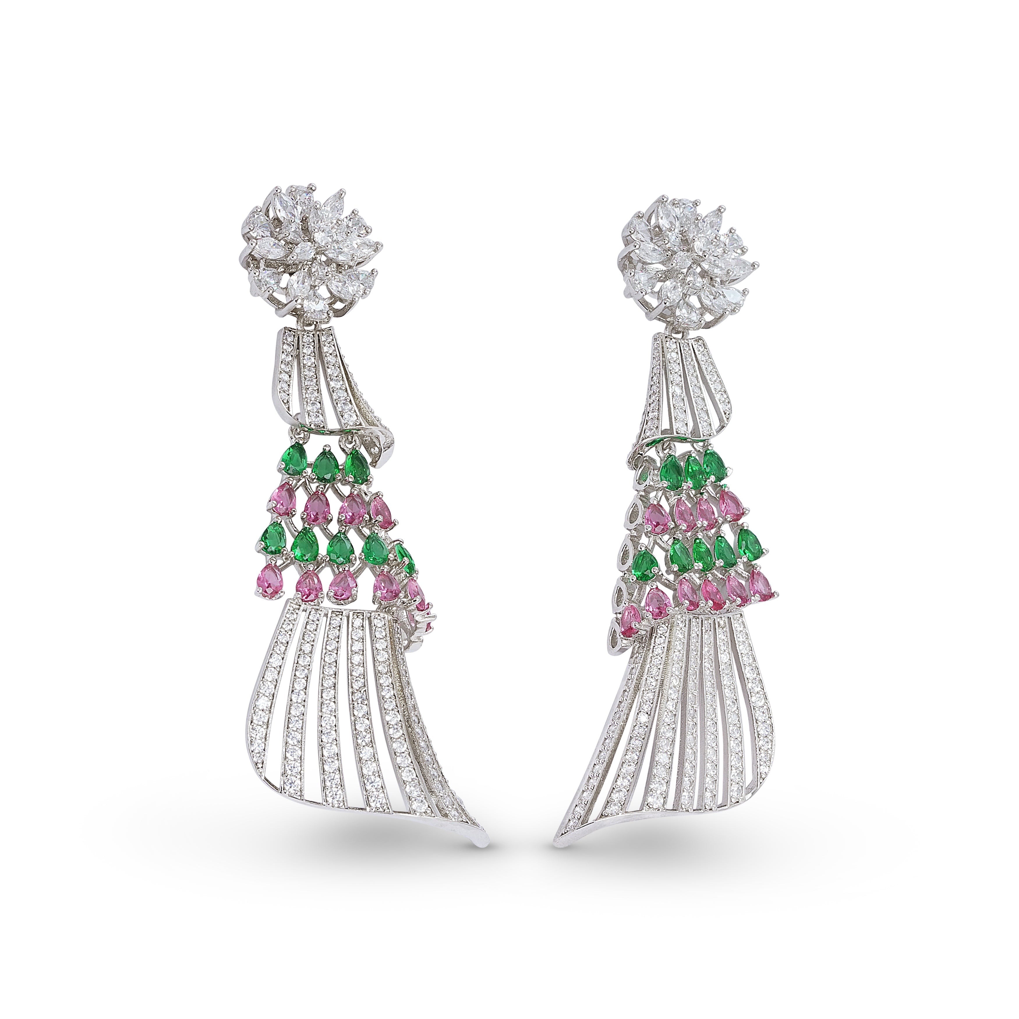 Gulzar Whirl Necklace & Earrings Set - Anoree