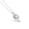 Frost Petal Drops Pendant & Earrings Set - Anoree