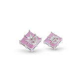 Blush Mosaic Pendant & Earrings Set - Anoree