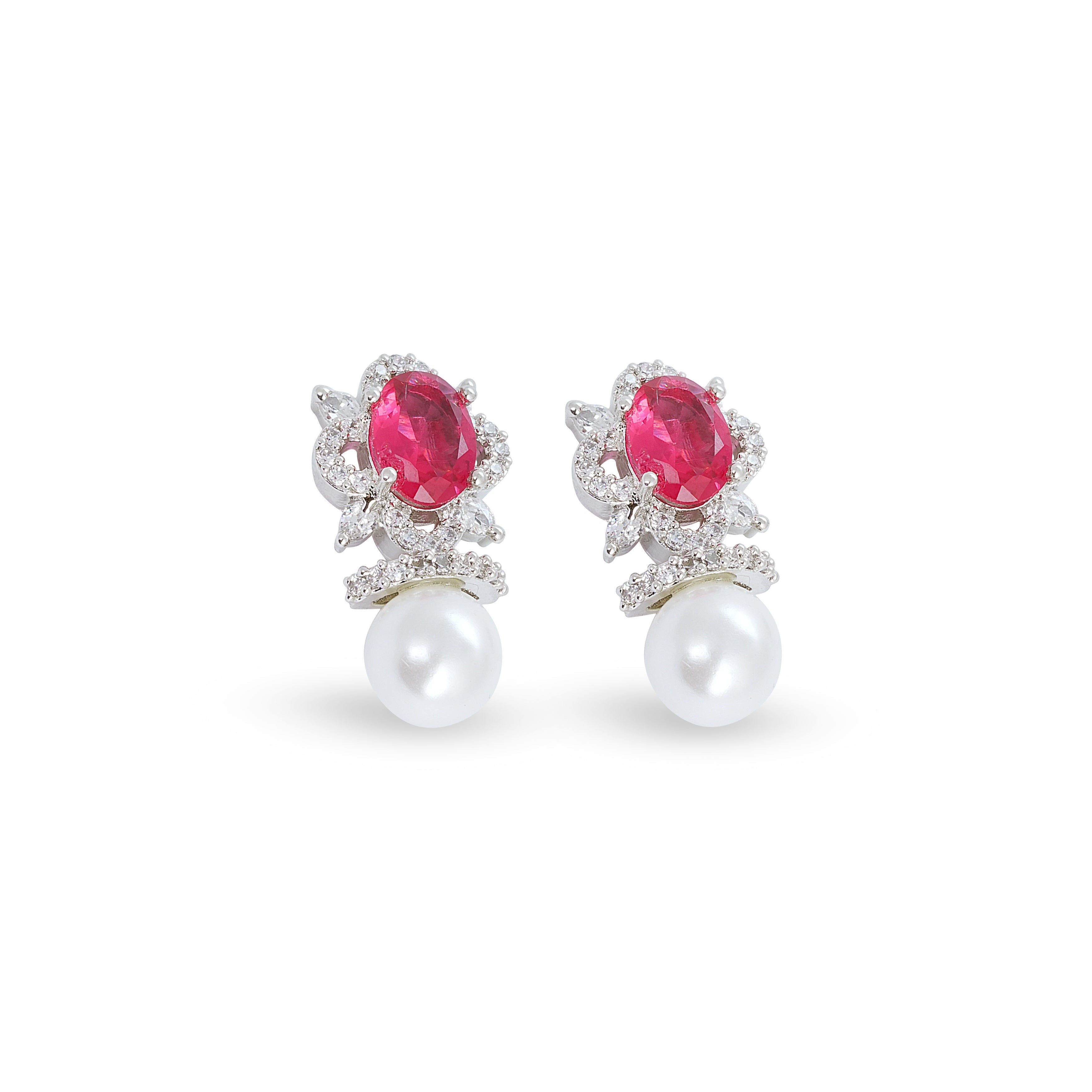 Rosé Regal Pendant & Earrings Set - Anoree