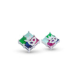 Rainbow Mosaic Pendant & Earrings Set - Anoree