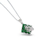 Emerald Envy Mosaic pendant & Earrings Set - Anoree