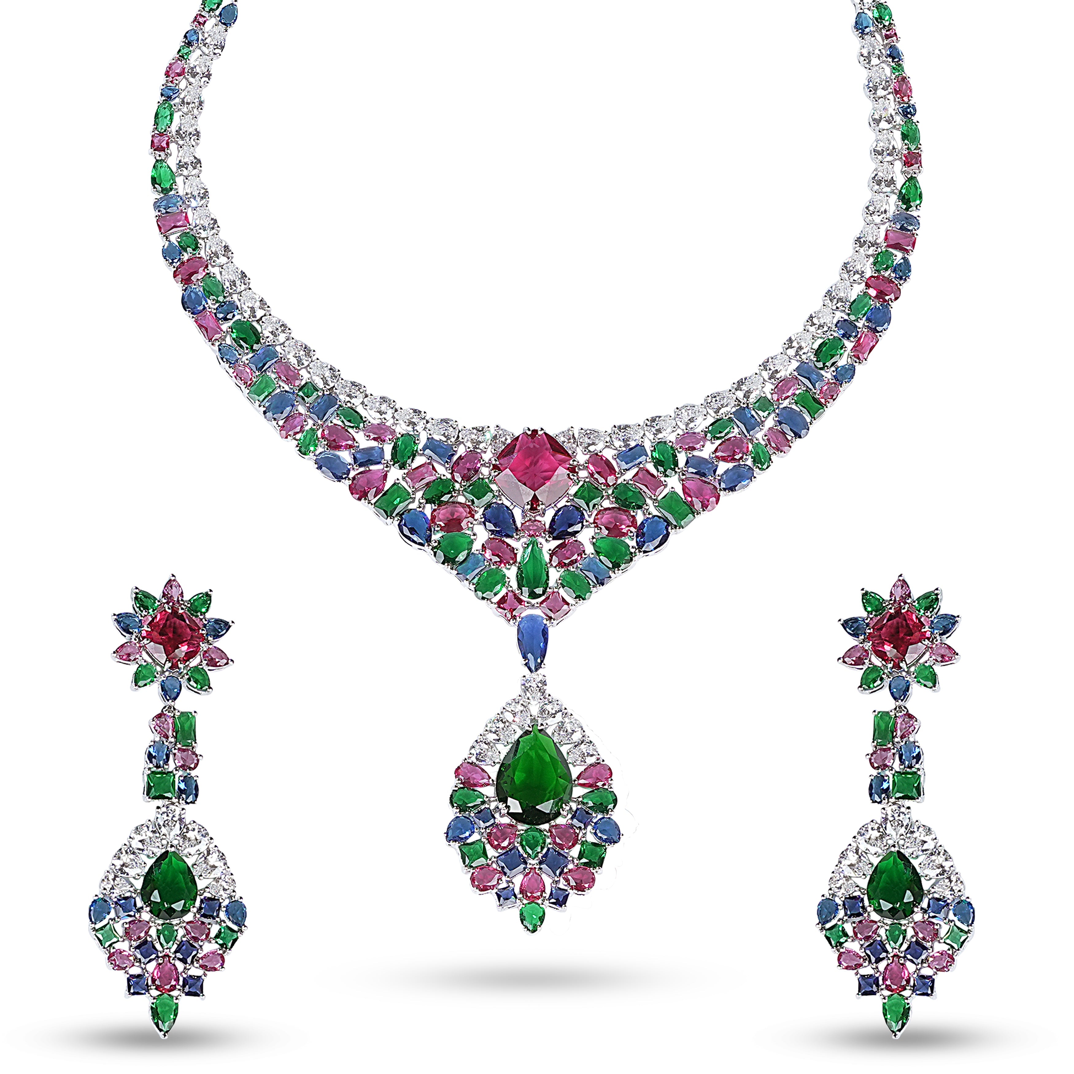 Aurora Necklace & Earrings Set - Anoree