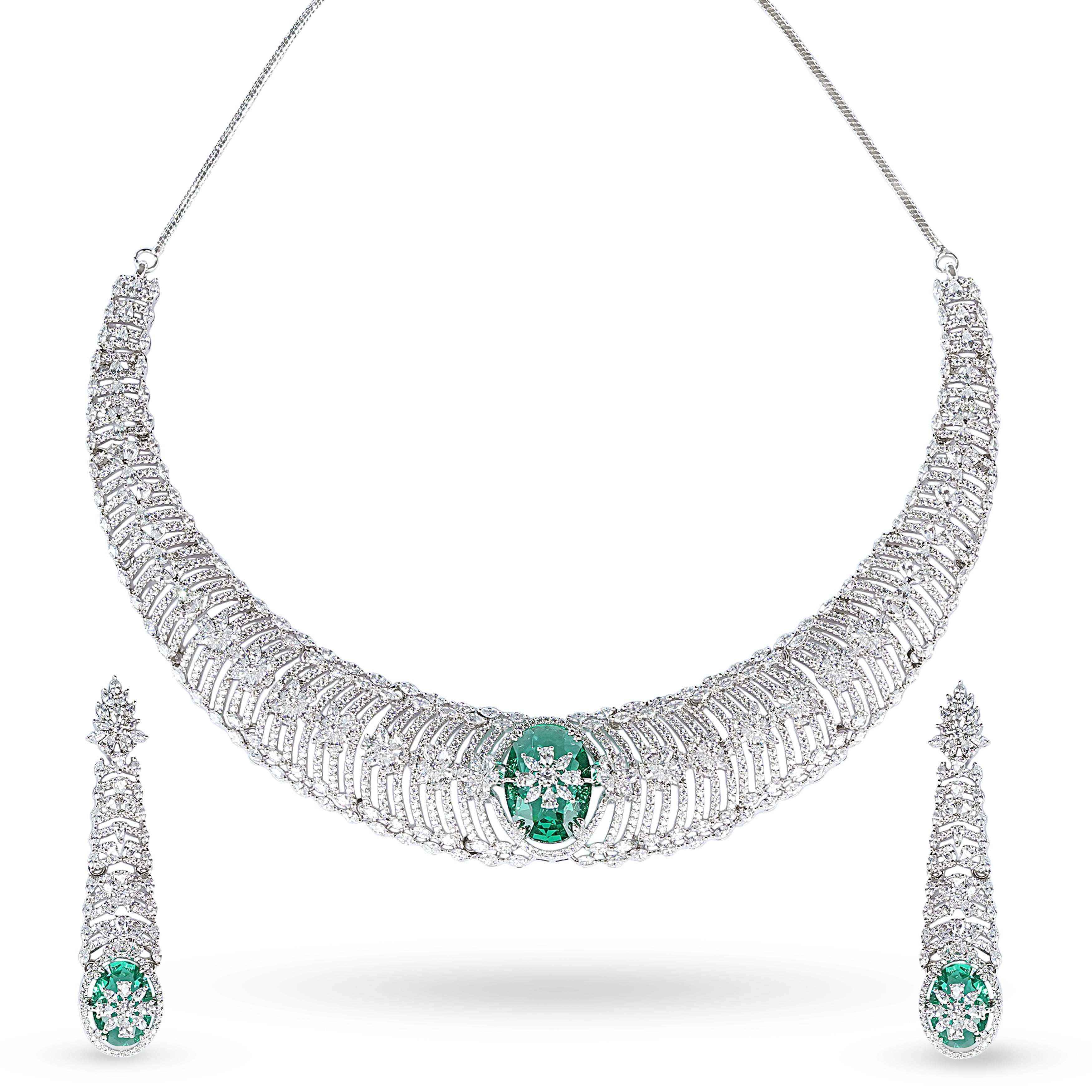 Aisvara Neckalce & Earrings Set - Anoree