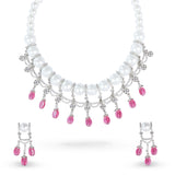 Rouge Riwaaz Necklace & Earrings Set - Anoree