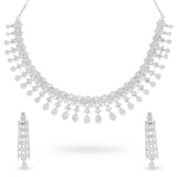 Crystal Diadem Necklace & Earrings Set - Anoree