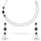 Amethyst Éclat Pearl Necklace & Earrings Set