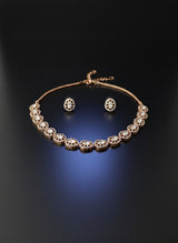 Suhana Sanjh Moissanite Necklace Set and Earrings