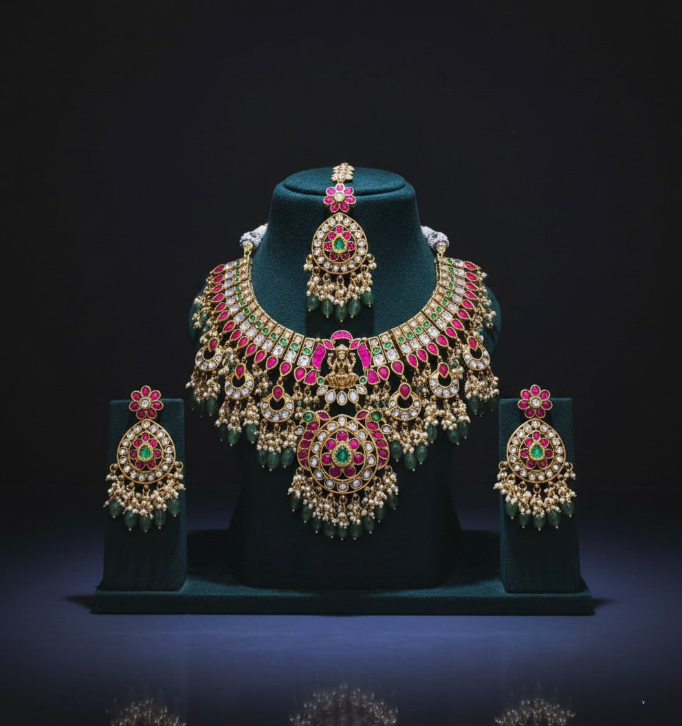Jodhana Necklace Set and Earrings