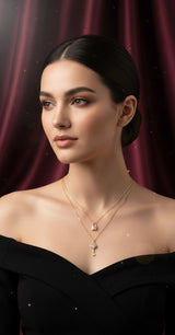 Lock and Key 18 KT Gold Plated Demi-Fine Necklace