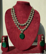 Shahi Aarohi Moissanite Necklace Set and Earrings