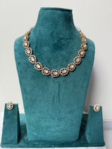 Suhana Sanjh Moissanite Necklace Set and Earrings