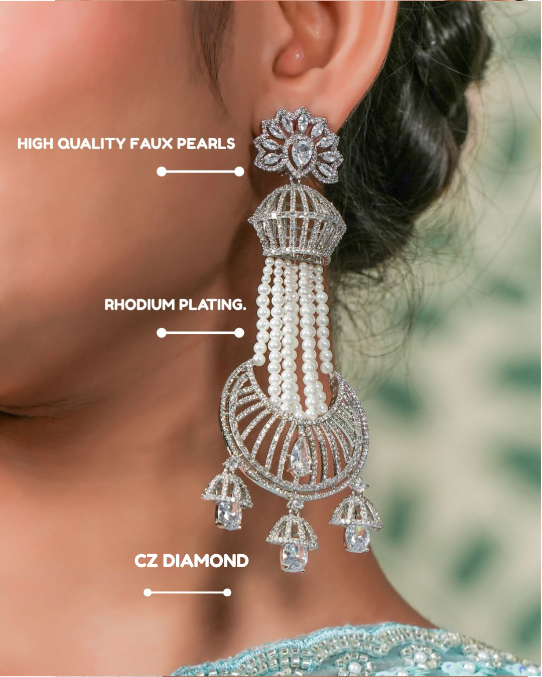 Chaand Jhumka Earrings