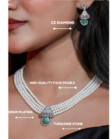 Empress Pearl Necklace & Earring Set