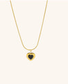 Luna Noir 18 KT Gold Plated Demi-Fine Necklace